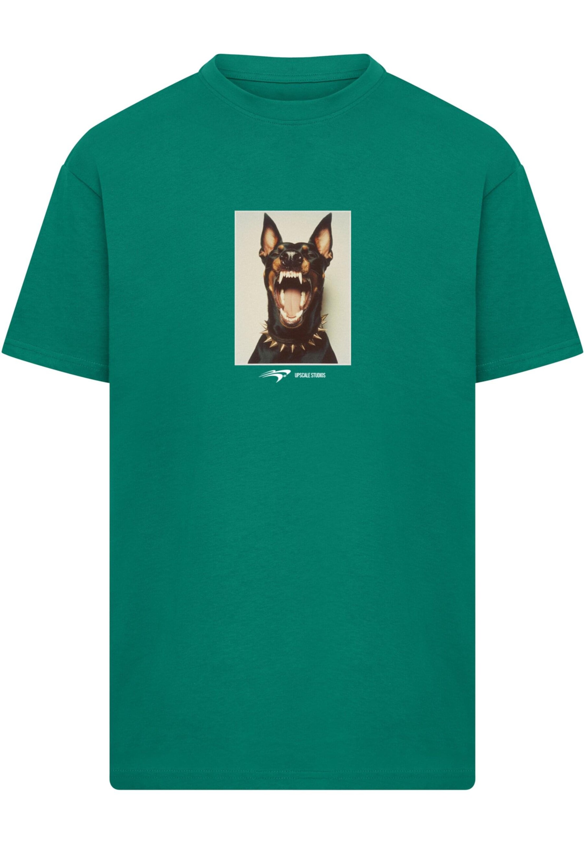 MT Upscale Shirt 'Neighbors' in Groen: voorkant