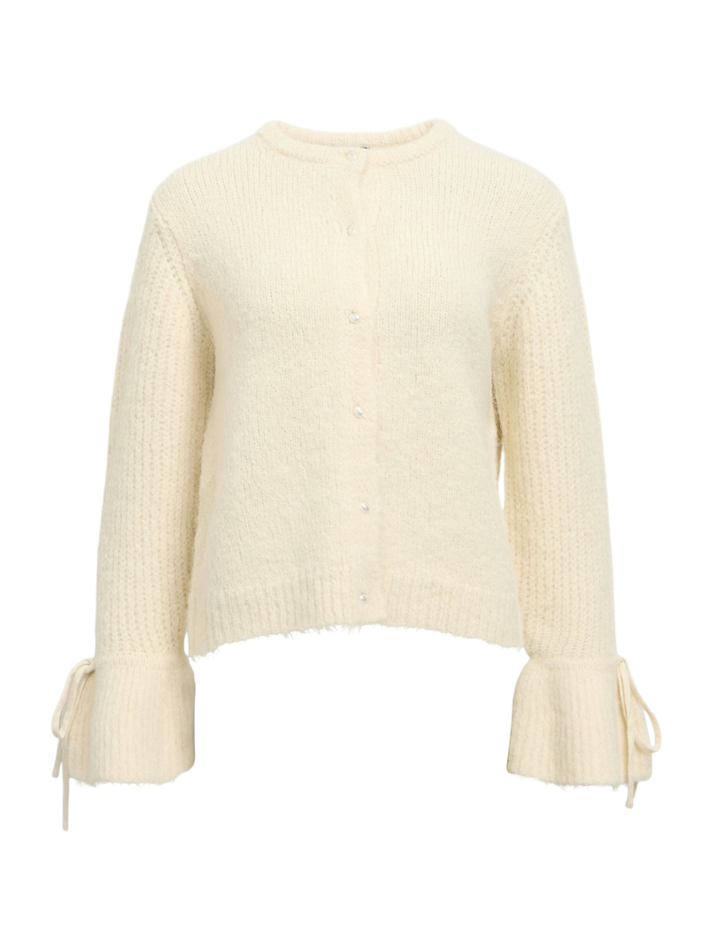 OBJECT Kardigán 'OBJSALIKA' - Biela: predná strana