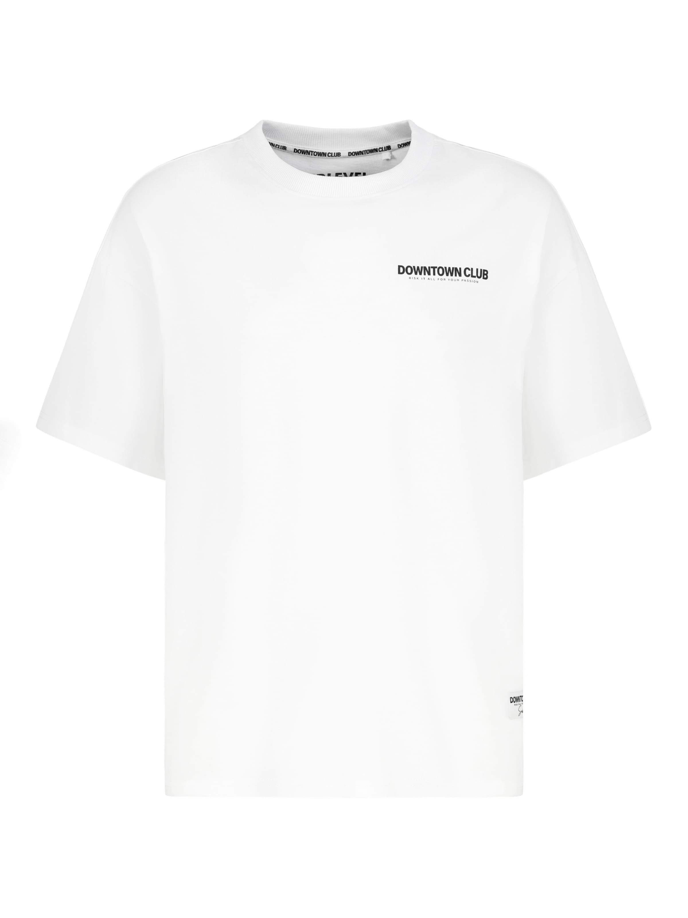 Sublevel T-Shirt 'Club' in Weiß: Vorderseite