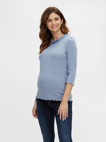 MAMALICIOUS Shirt 'Topaz' in Blau: predná strana