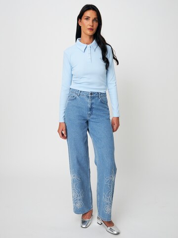 Crās - Camisa ' Ivonecras ' em azul