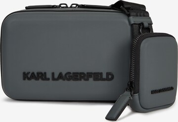 Borsa a tracolla 'Kase' di Karl Lagerfeld in grigio: frontale