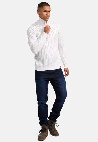 INDICODE JEANS Trui ' Hector ' in Wit