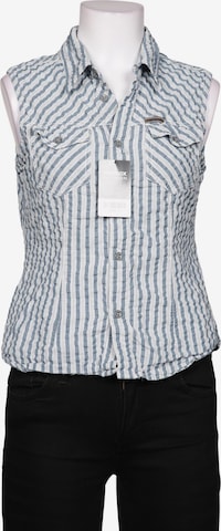 Calvin Klein Bluse L in Blau: Vorderseite