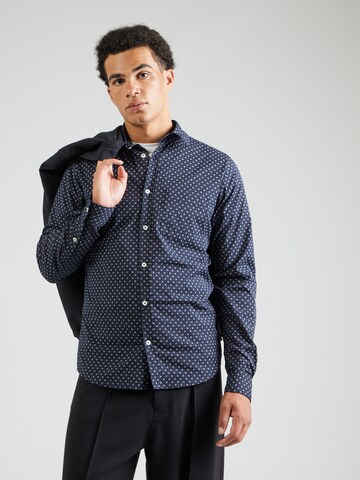 s.Oliver Slim fit Overhemd in Blauw: voorkant