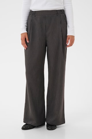 Wide Leg Pantalon à pince 'KAKaren' Kaffe en gris : devant