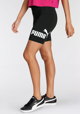 PUMA Skinny Sportshorts in Schwarz