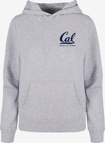 Merchcode Sweatshirt 'Berkeley University - CAL' in Grijs: voorkant