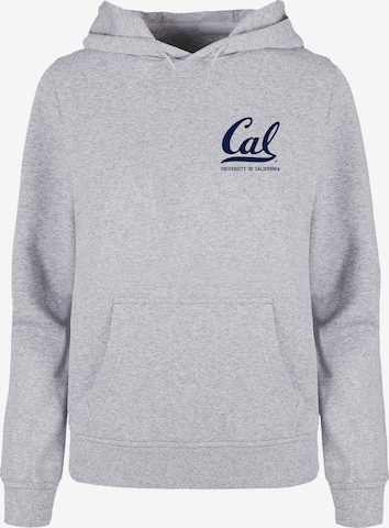 Merchcode Sweatshirt 'Berkeley University - CAL' in Grau: predná strana