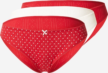 raudona ETAM Moteriškos kelnaitės 'Jolly': priekis