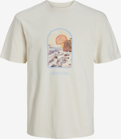 JACK & JONES T-shirt 'Tampa' i kräm / blå / ljusblå / orange, Produktvy