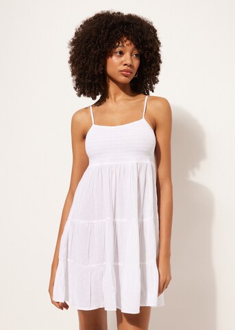 CALZEDONIA Summer Dress in White: front