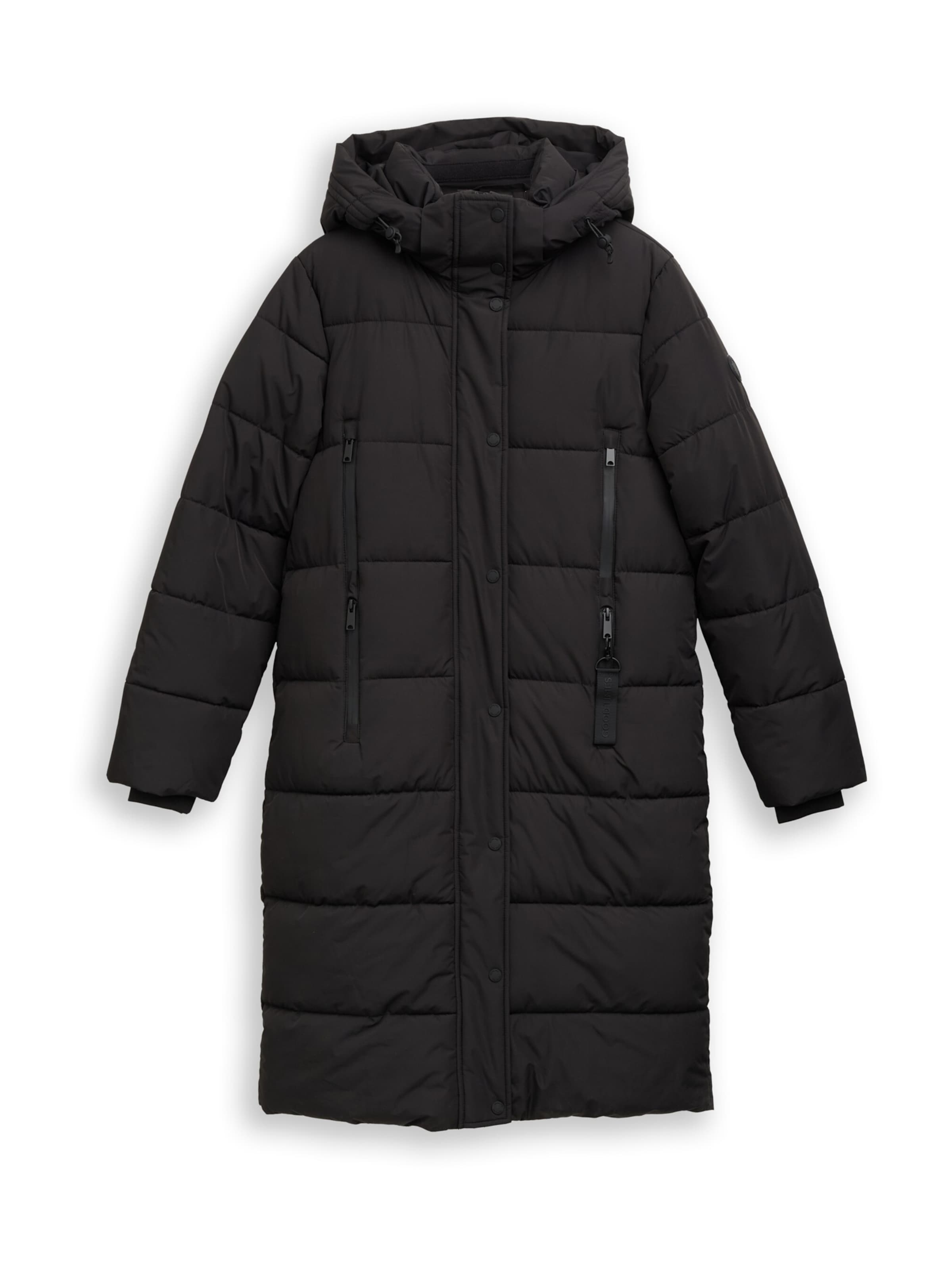 TOM TAILOR Between-Seasons Coat in Black: front