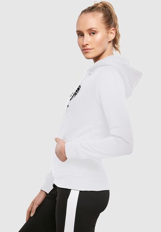 Merchcode Sweatshirt 'Leopard Heart' in White