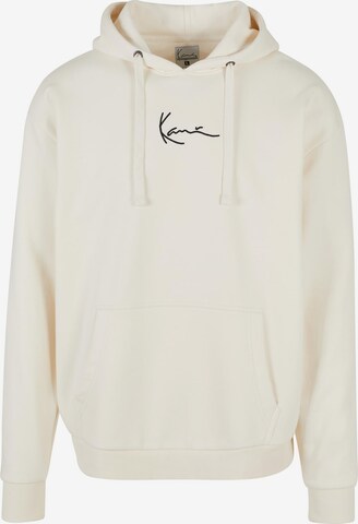 Felpa 'KM-HD011-003-06 KK Small Signature' di Karl Kani in bianco: frontale