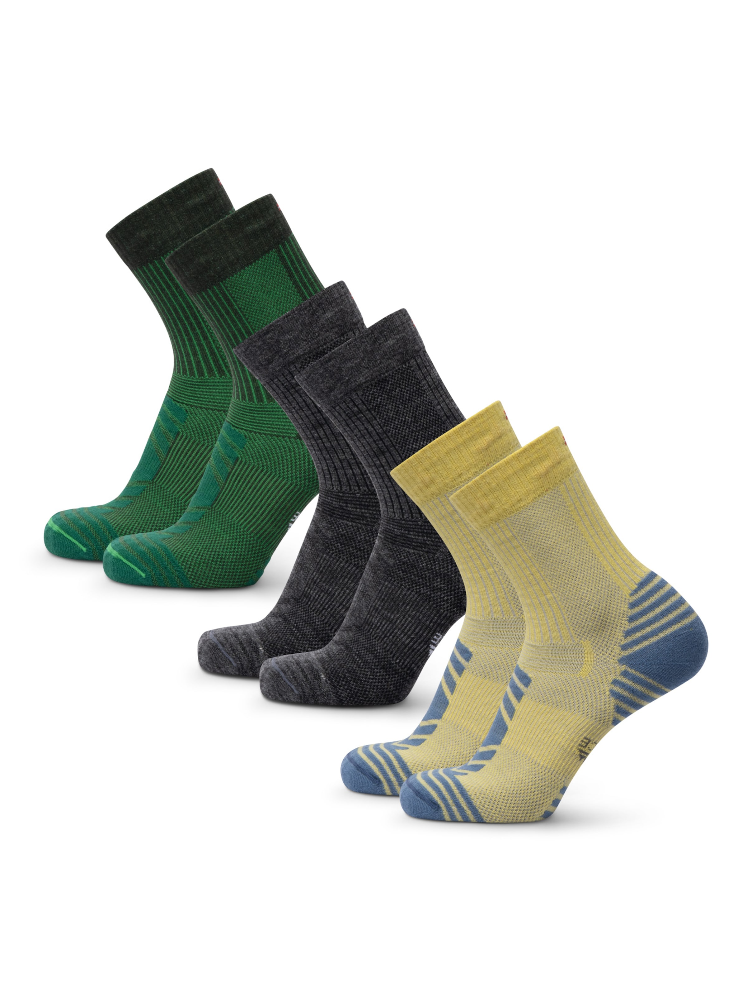 Chaussettes de sport 'Light Hiking Crew' DANISH ENDURANCE en jaune