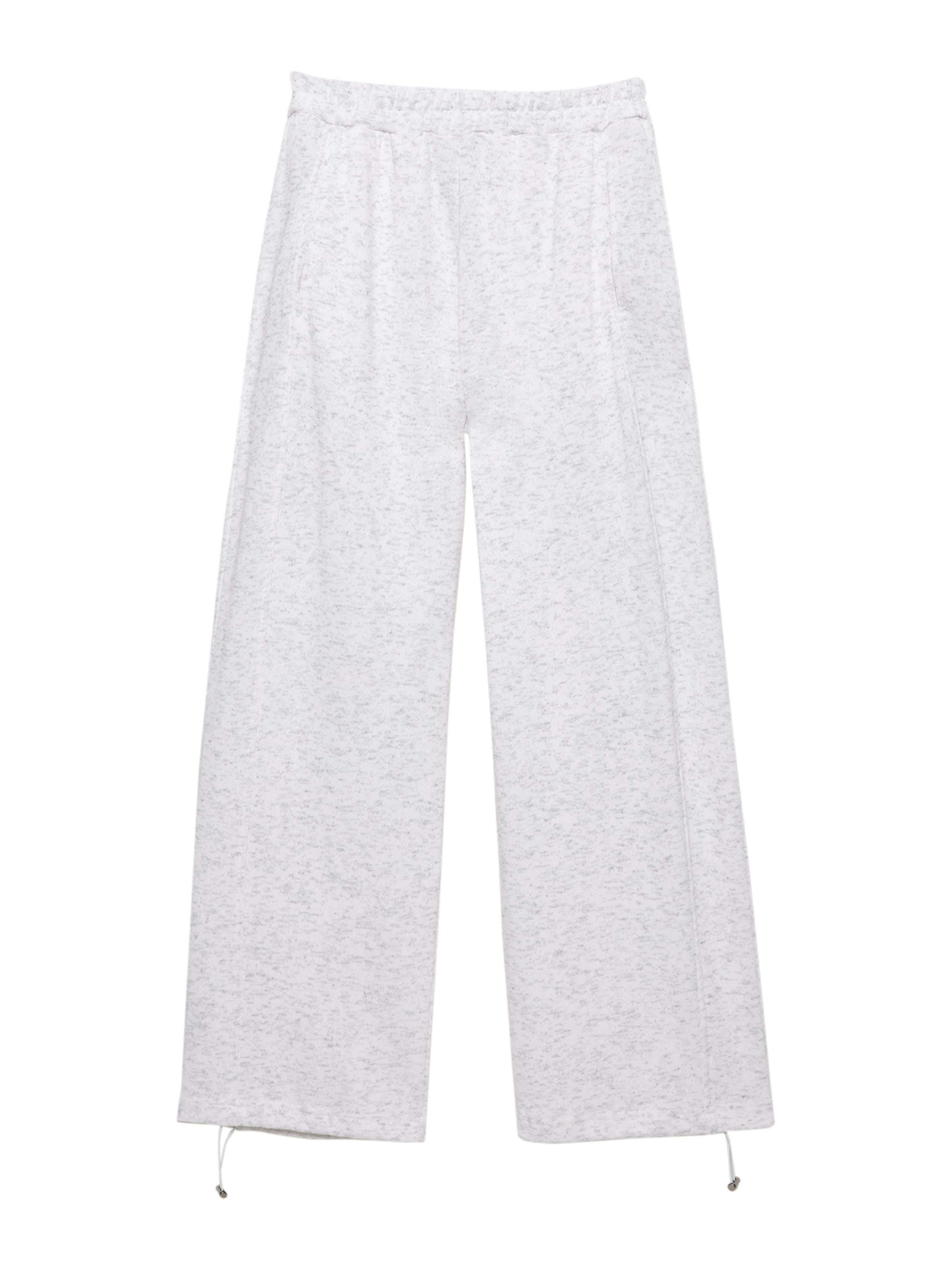 Largi Pantaloni de la Pull&Bear pe gri: față