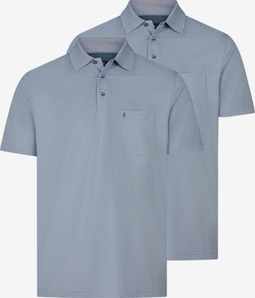 Ragman Shirt 'Basic' in Blue: front