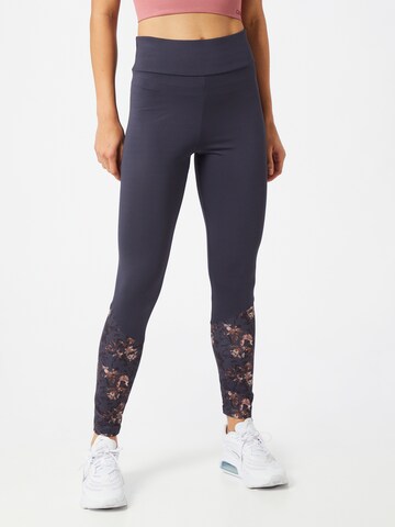 ABOUT YOU Skinny Sportbroek 'Rita' in Blauw: voorkant