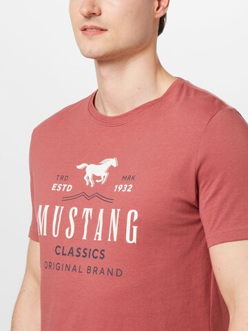 MUSTANG Shirt 'Alex' in Red