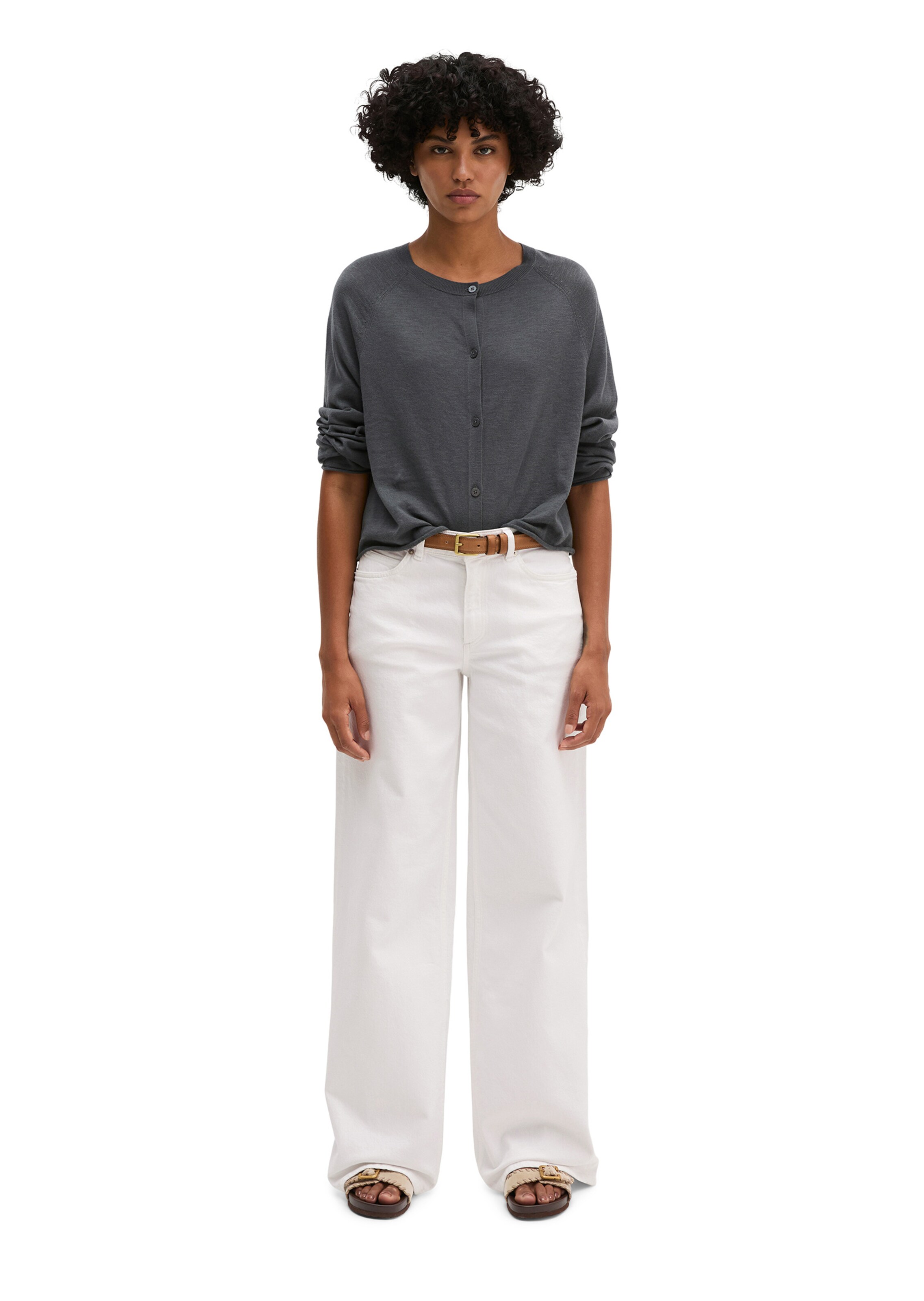 Marc O'Polo Strickjacke in Grau