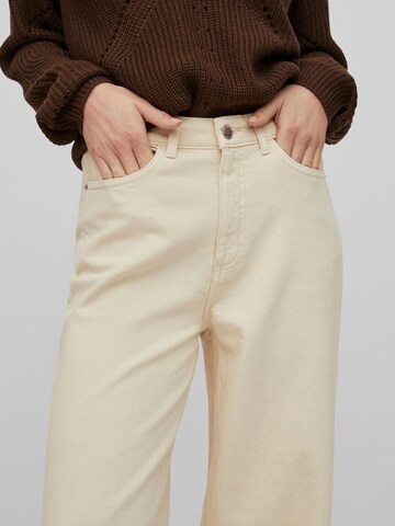 VILA Wide Leg Jeans in Beige