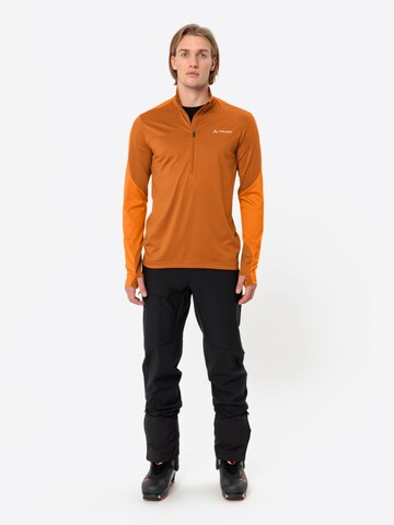 VAUDE Sports sweater 'Livigno' in Orange