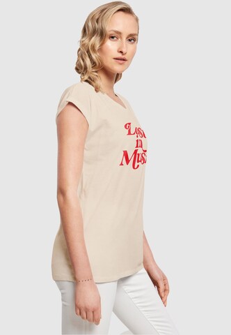 T-shirt 'Lost In Music' Mister Tee en beige