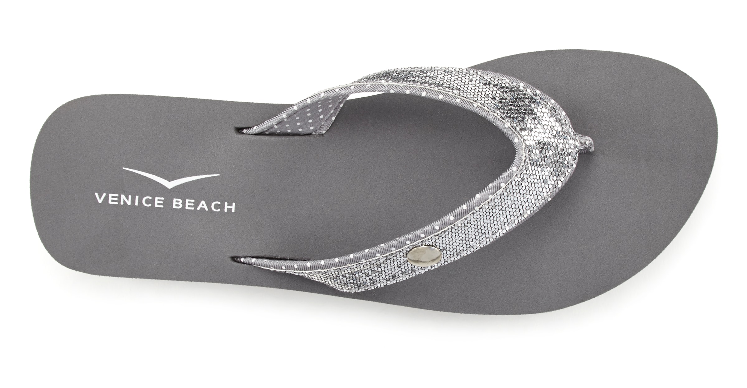 VENICE BEACH T-bar sandals in Silver