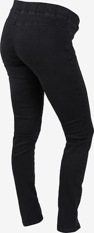 MAMALICIOUS Skinny Jeggings 'LOLA' in Schwarz