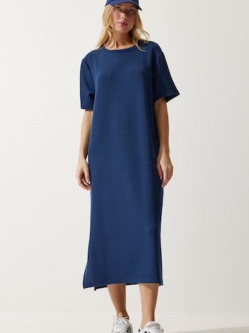 Happiness İstanbul Šaty - Modrá: predná strana