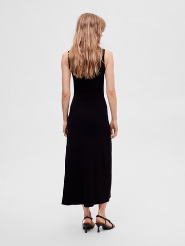 SELECTED FEMME Knitted dress in Black