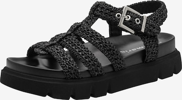 TamarisSandale - crna boja: prednji dio
