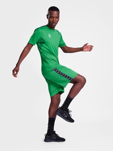 Hummel Regular Sportbroek 'Authentic' in Groen