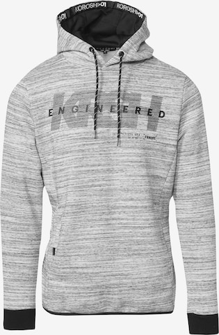 KOROSHI - Sweatshirt em cinzento: frente