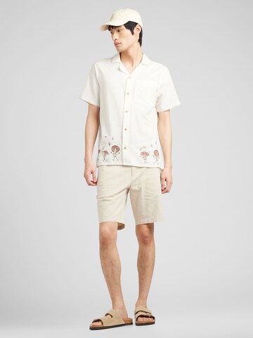 HOLLISTER Средняя посадка Рубашка в Белый