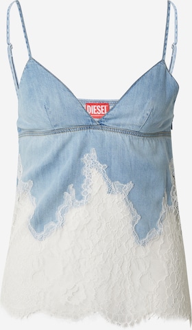 DIESEL Blouse 'DE-MONY-S' in Blauw: voorkant