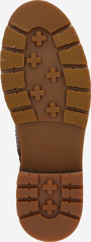 CLARKS Šněrovací kozačky 'Orianna Cap' – hnědá