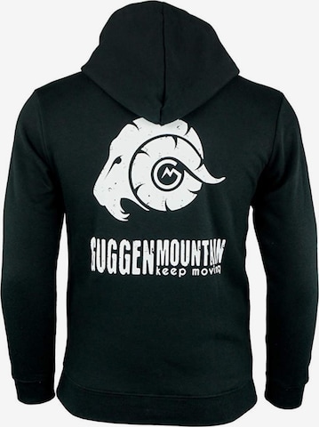 Guggen Mountain Sweatshirt 'Kapuzenpullover H02 Fleece Hoodie' in Schwarz: Vorderseite