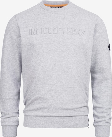 INDICODE JEANS Sweatshirt ' Avant ' in Grey: front