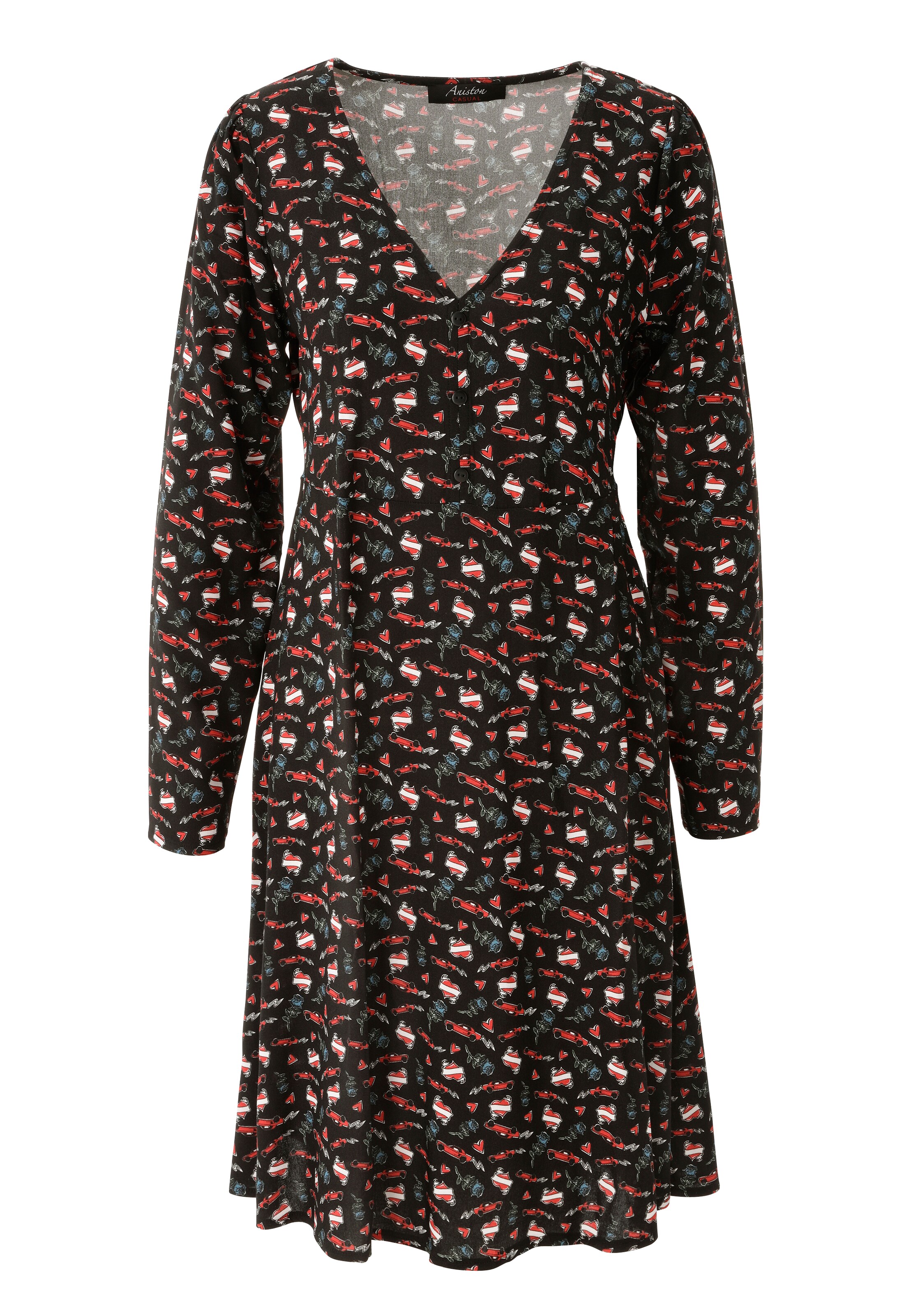 Aniston CASUAL Kleid in Schwarz: Vorderseite