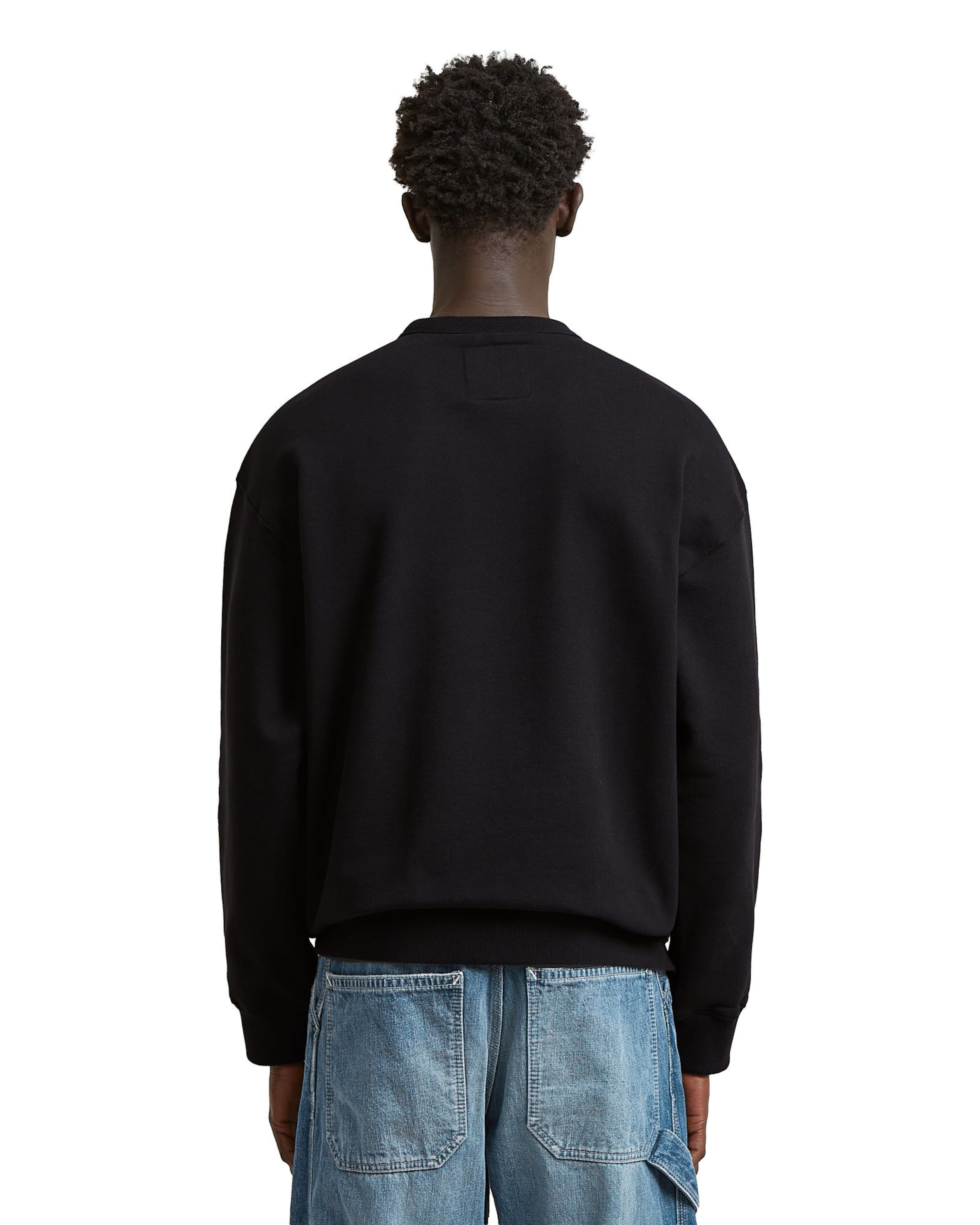 G-STAR Sweater - 'GS-01 Relaxed' in Schwarz