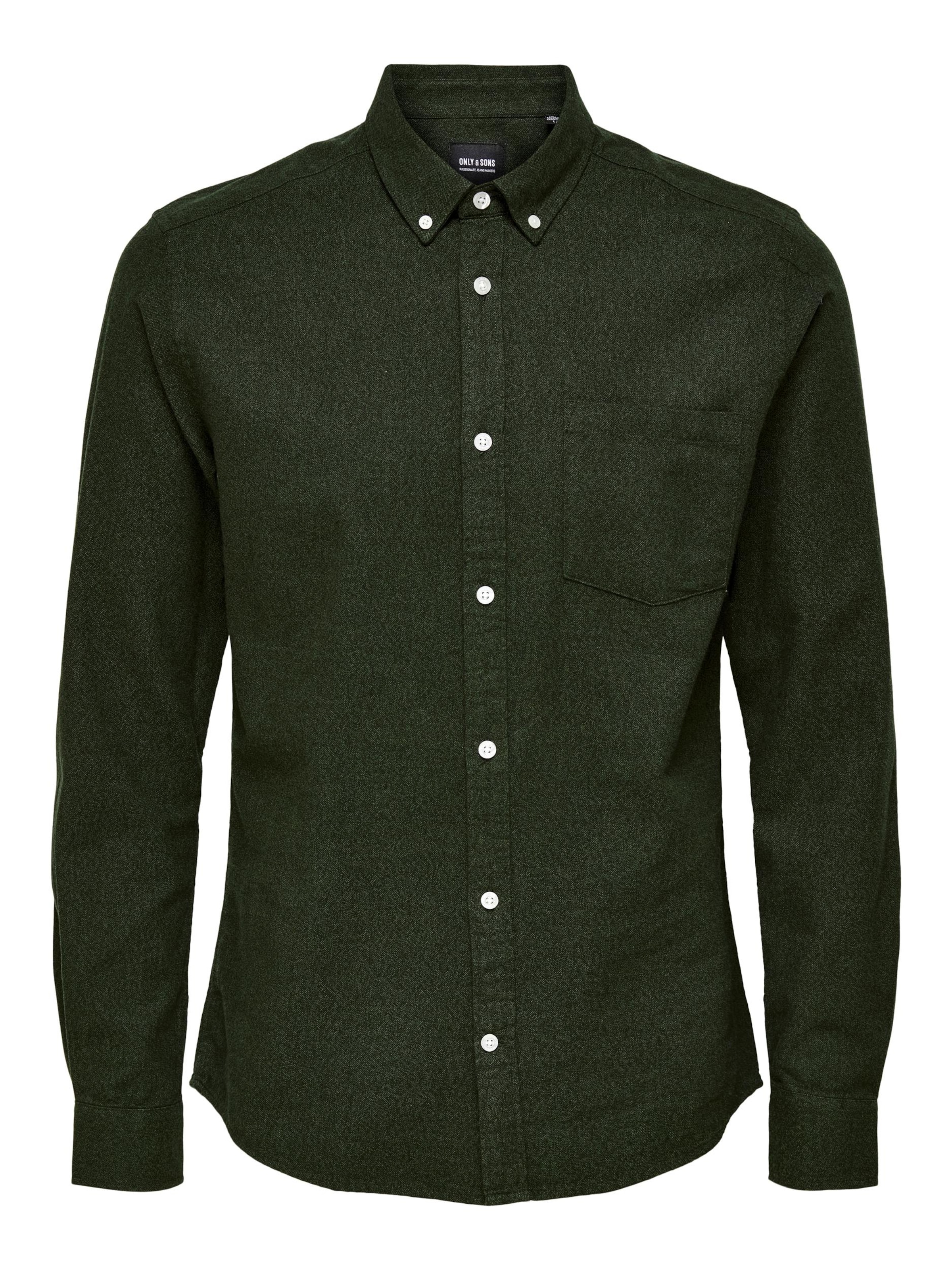 Only & Sons Рубашка 'NIKO' в Зеленый: спереди