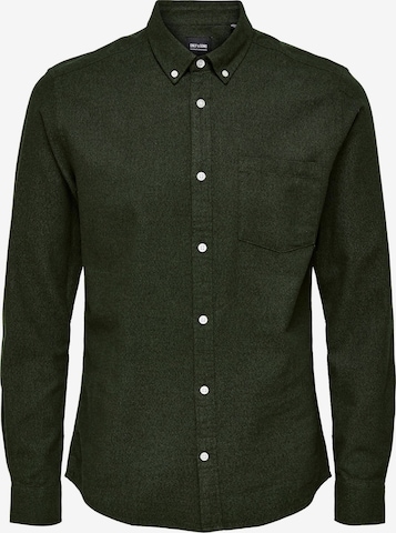 Only & Sons Button Up Shirt 'NIKO' in Green: front