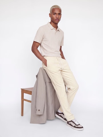 JACK & JONES Loose fit Trousers 'JPSTKane Heath' in White