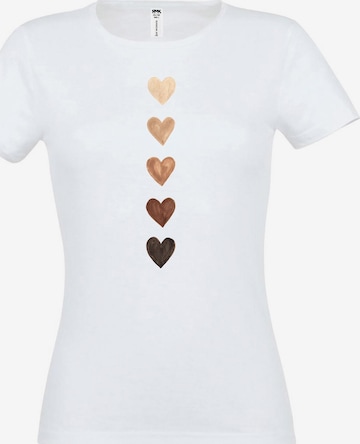 RMK Shirt 'Herz' in White: front