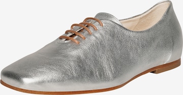 Henry Stevens Lace-Up Shoes 'Audrey PW' in Silver: front