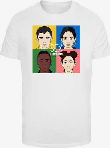 T-Shirt 'Sex Education Netflix TV Series' F4NT4STIC en blanc : devant
