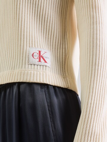 Calvin Klein Jeans Pulóver - bézs