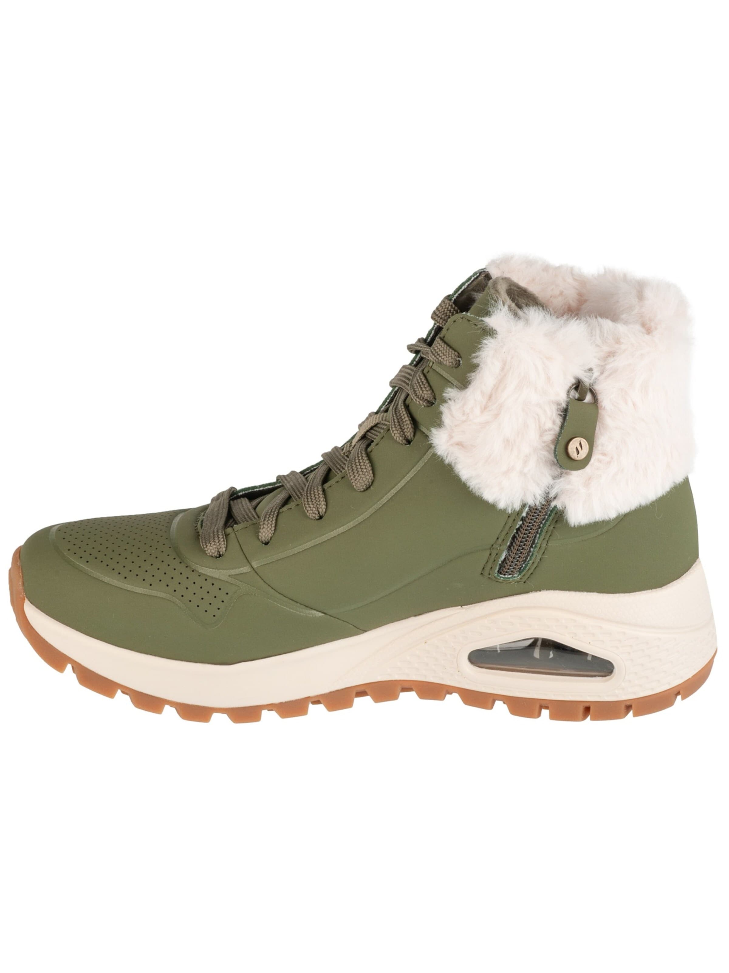 SKECHERS Lace-up bootie 'Uno Rugged - Fall Air' in Green